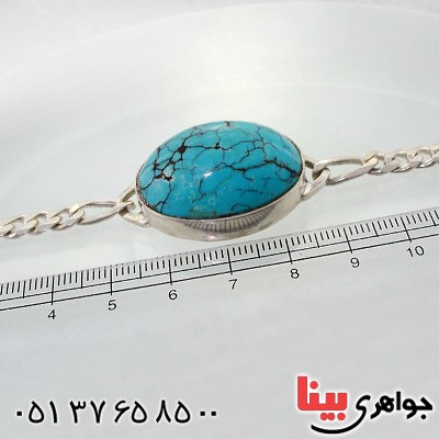 دستبند فیروزه نیشابوری عالی سنتی درشت و فاخر _کد:1738