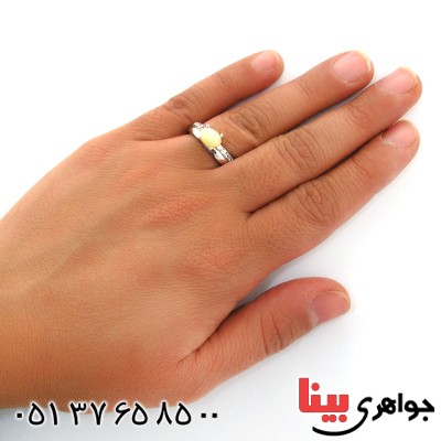 انگشتر اوپال زنانه مدل الیکا _کد:12126