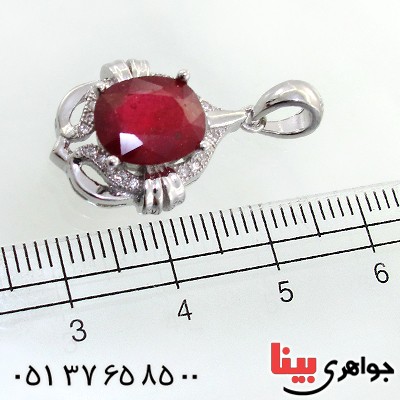گردنبند یاقوت سرخ زنانه مدل آزیتا _کد:12170