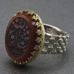 انگشتر عقیق قرمز خاص و زیبا با حکاکی محمد رسول الله _کد:۲۶۸۵۰