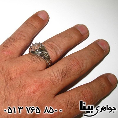 انگشتر نقره مردانه اسلیمی خانی