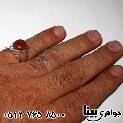 انگشتر عقیق یمنی مردانه عتیقه