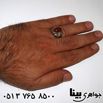 انگشتر عقیق یمنی مردانه قدیمی