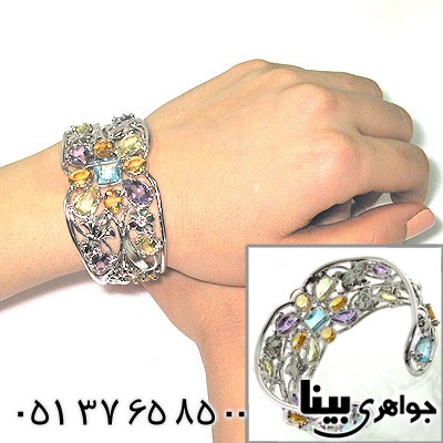 دستبند چند جواهر زنانه اشرافی درشت
