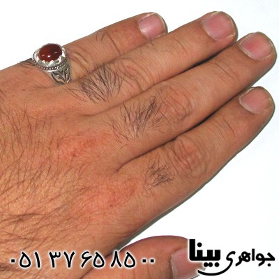 انگشتر عقیق یمنی مردانه شماره یک