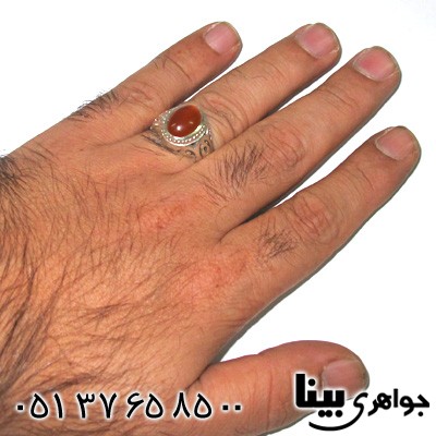 انگشتر عقیق یمنی مردانه شماره سه