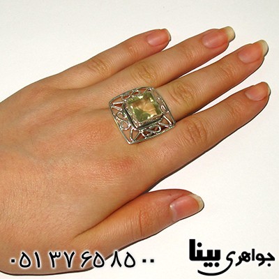 انگشتر سیترین زنانه درشت ملکه _کد:7626