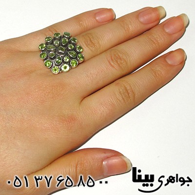 انگشتر زبرجد زنانه درشت _کد:7641