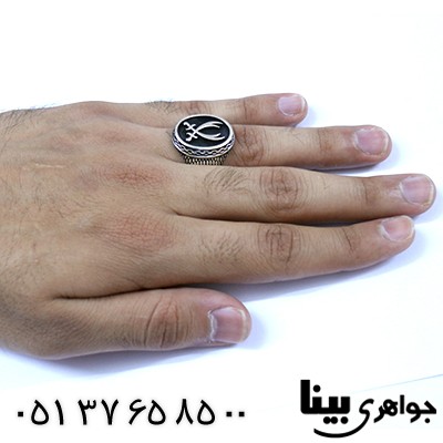 انگشتر نقره مردانه مدل ذوالفقار _کد:8063