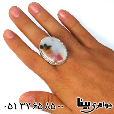 انگشتر عقیق شجری درشت ایرانی مرغوب مردانه کلکسیونی _کد:8776