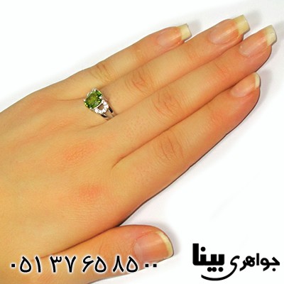 انگشتر زبرجد عالی زنانه رادیوم لوکس _کد:8908