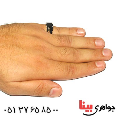 انگشتر نقره مردانه مدل ذوالفقار _کد:9271