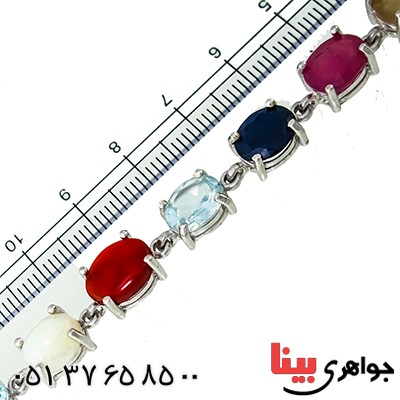دستبند چند جواهر درجه یک زنانه درشت رادیوم لوکس شکیل _کد:1346