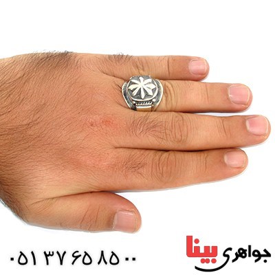 انگشتر نقره مردانه درشت پهلوانی _کد:9778