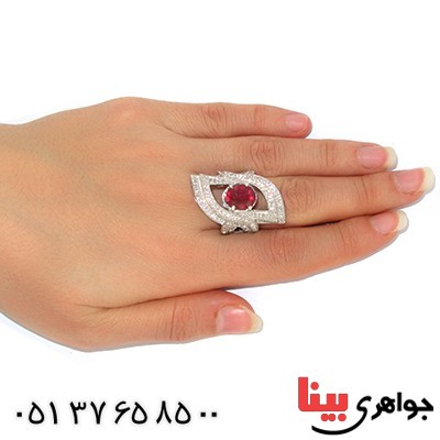 انگشتر یاقوت سرخ زنانه درشت سلطنتی _کد:9847