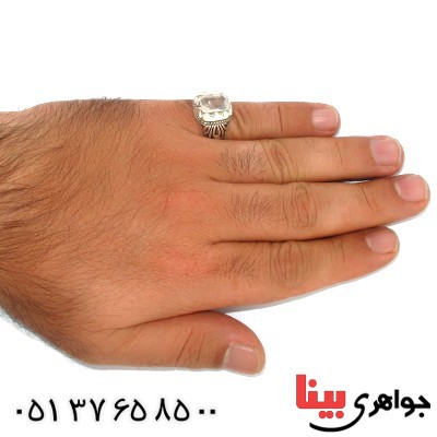 انگشتر در نجف مردانه اره کاری اسلیمی _کد:9869