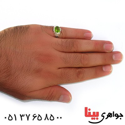 انگشتر زبرجد مردانه کلاسیک مدل هومن _کد:10583