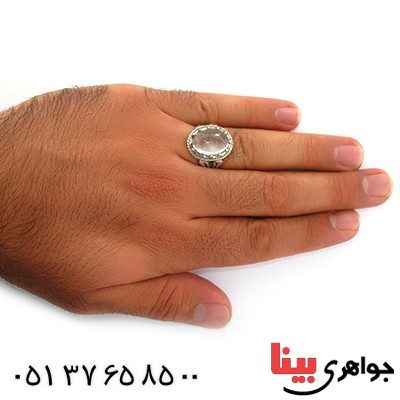 انگشتر در نجف مردانه شبکه کاری _کد:10779