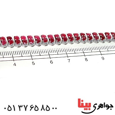 دستبند یاقوت سرخ زنانه شیک و مجلسی _کد:1553