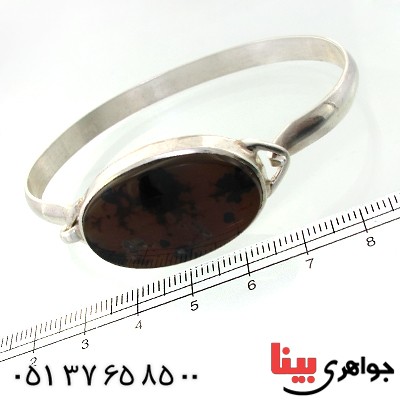 دستبند عقیق یمنی شجری درشت _کد:11702