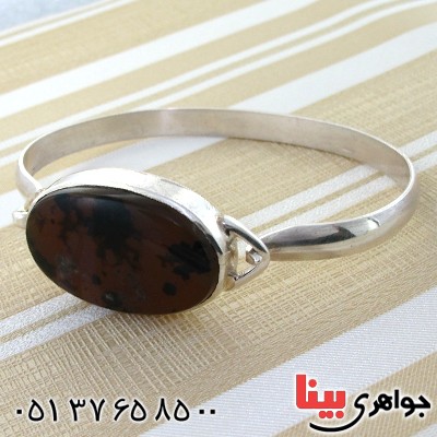 دستبند عقیق یمنی شجری درشت _کد:11702