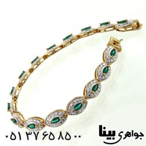 دستبند زمرد زنانه