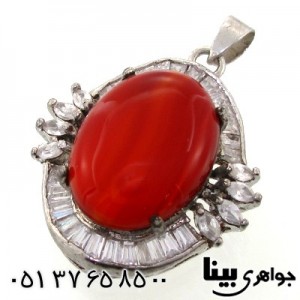 گردنبند عقیق قرمز زنانه