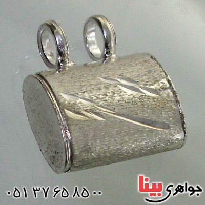 گردنبند نقره جا حرز مخفی مدل کیف _کد:11800