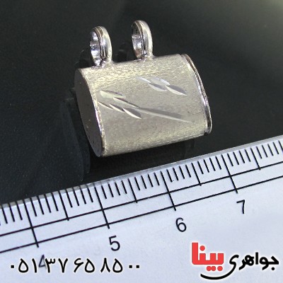 گردنبند نقره جا حرز مخفی مدل کیف _کد:11800