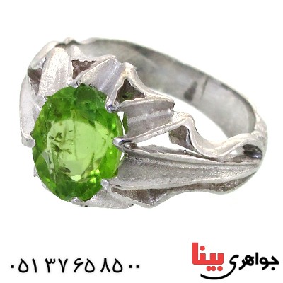 انگشتر زبرجد مردانه مدل سلطان _کد:11805