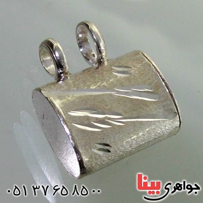 گردنبند نقره جا حرز مخفی مدل کیف _کد:11806