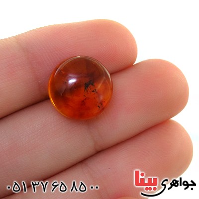 نگین انگشتر کهربا بولونی اصل مرغوب _کد:11816