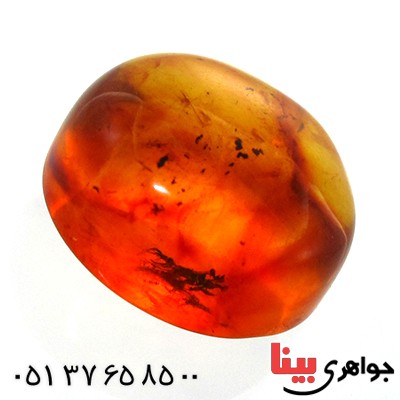 نگین انگشتر کهربا بولونی اصل مرغوب _کد:11816