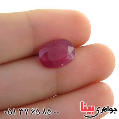 نگین انگشتر یاقوت سرخ خوشرنگ و زیبا _کد:11820