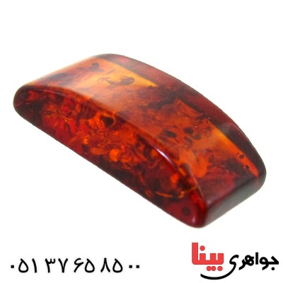 نگین انگشتر کهربا بولونی اصل خوش تراش _کد:11823