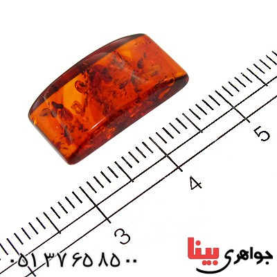 نگین انگشتر کهربا بولونی اصل خوش تراش _کد:11823