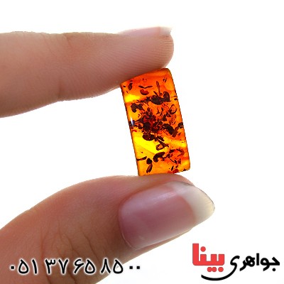 نگین انگشتر کهربا بولونی اصل خوش تراش _کد:11823