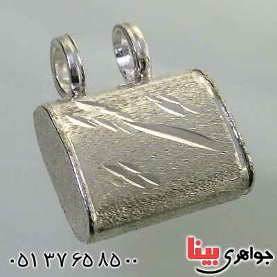 گردنبند نقره جا حرز مخفی مدل کیف _کد:11825