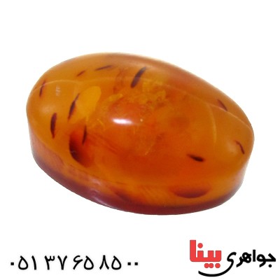 نگین انگشتر کهربا بولونی اصل درشت خوش نقش _کد:11835