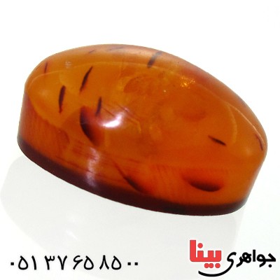 نگین انگشتر کهربا بولونی اصل درشت خوش نقش _کد:11835