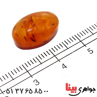 نگین انگشتر کهربا بولونی اصل درشت خوش نقش _کد:11835