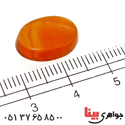 نگین انگشتر عقیق یمنی بیضی خوشرنگ _کد:11891