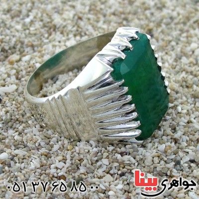 انگشتر زمرد آفریقا مردانه درشت باشکوه _کد:1712