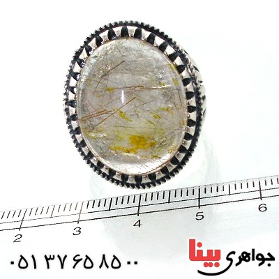 انگشتر دُر مویی مردانه درشت خوش نقش _کد:11917