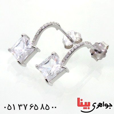 گوشواره نقره زنانه مدل مهتا _کد:11921