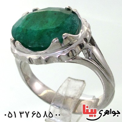 انگشتر زمرد زامبیا مردانه شیک و فاخر _کد:1717