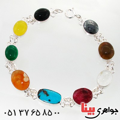 دستبند چند جواهر زنانه سلجوقی بیضی _کد:11932