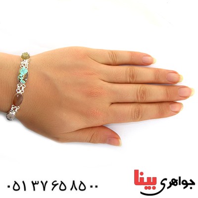 دستبند چند جواهر زنانه سلجوقی بیضی _کد:11932