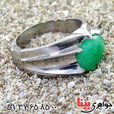 انگشتر زمرد کلمبیا مردانه درشت خوشرنگ و مجلسی _کد:1720