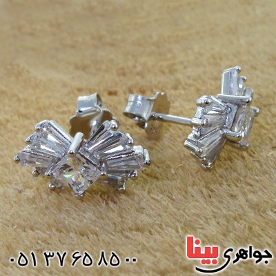 گوشواره نقره زنانه پاپیونی _کد:11943